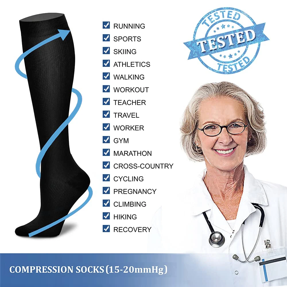 1Pair Women&Men Compression So - đánh giá và giá Compression Sock Medical