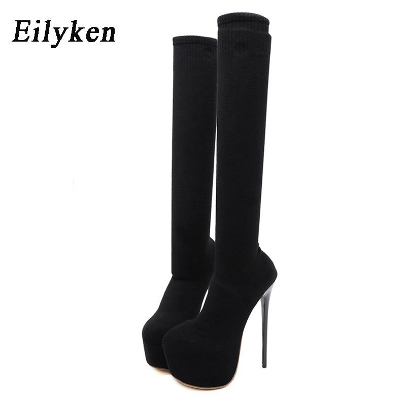 Eilyken 17CM Đế Gót Giày Người - đánh giá và giá Knee High Sock Women