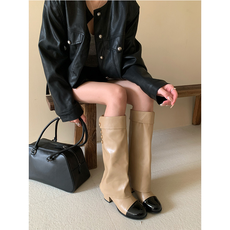 French style small fragrant ro - đánh giá và giá Knee High Sock Women