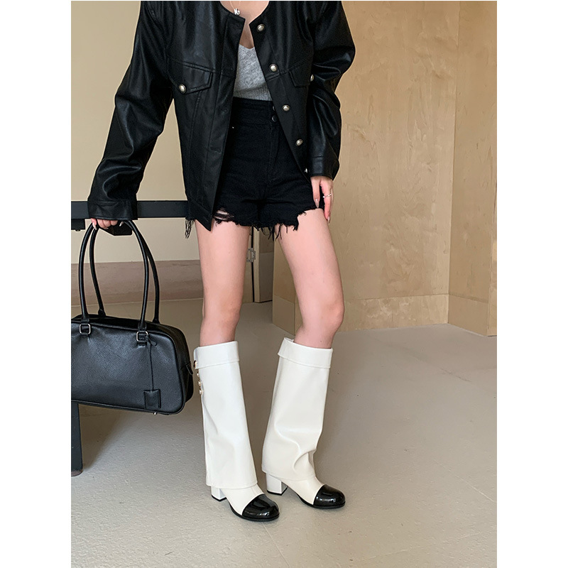 French style small fragrant ro - đánh giá và giá Knee High Sock Women